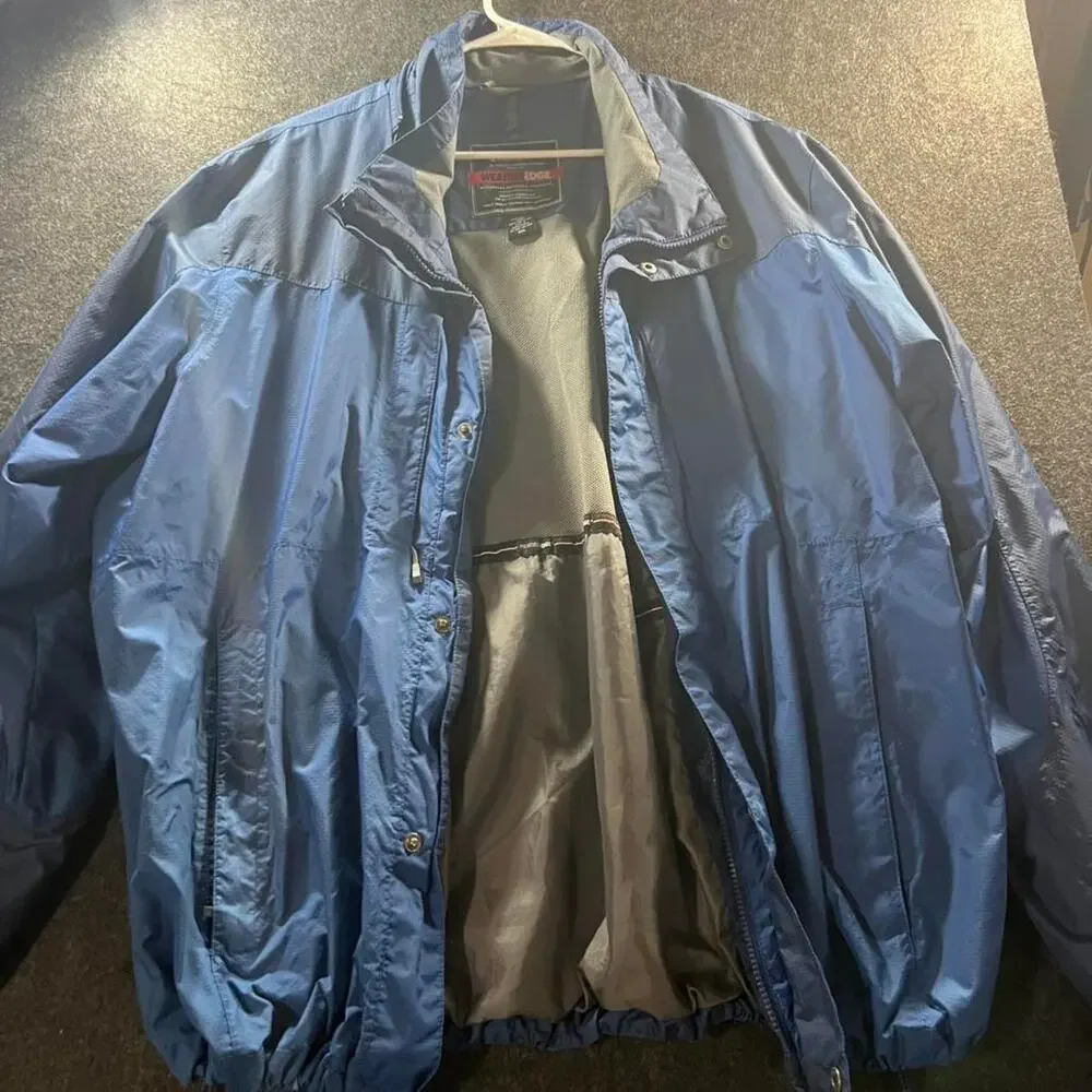 Fantastic Eddie Bauer Men's XXL Blue Windbreaker Jacket